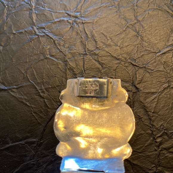 Mexican Silver and Black Onyx bracelet, 7” perfect catch, - Picture 6 of 6